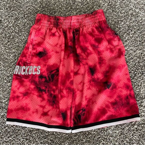 Mitchell & Ness Swingman NBA Houston Rockets Shorts Men’s Sz S - Picture 3 of 12